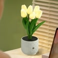 thumbnail image 4 of Desk Lamp LED Lamp Artificial Flower Small Night Light ,Fake Bouquet 6 Heads For Bedroom Bedside Lamp Ambient Light Decor,Desktop Lighting Night Light., 4 of 8
