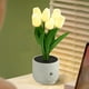 thumbnail image 4 of Lámpara de escritorio LED con flores artificiales, luz nocturna pequeña, ramo artificial de 6 cabezas para dormitorio, lámpara de noche, luz ambiental decorativa, iluminación de escritorio, luz noctur, 4 of 8