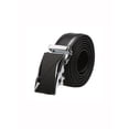 thumbnail image 1 of Cinturón de cuero de vestir automático para hombres con hebilla de ratchet INSPIRAR CHIC para el Día del Padre Triángulo Plateado 58 5/8-61 3/8, 1 of 7