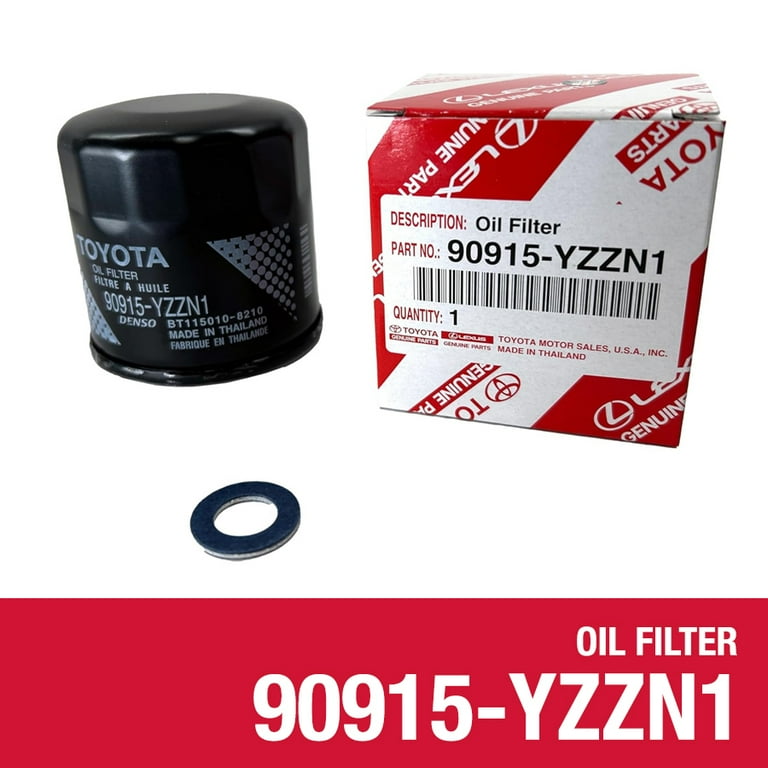 3 pack) Toyota 90915-YZZN1 Original Equipment Oil Filter for