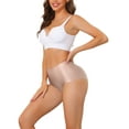 thumbnail image 4 of INSPIRE CHIC Women's Tummy Control Unlined Hipster Underwear High-Waisted Breathable Brief, 4 of 4