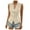 Khaki, variant on Quinlirra Women Blazer Vest Women's Spring And Summer New Fashion Ladies Solid Color Front Button Suit