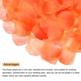 thumbnail image 4 of Unique Bargains Silk Artificial Flower Rose Petals, Orange Red Faux Flowers 2x2 Inch 5000Pcs, 4 of 5