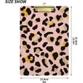 thumbnail image 3 of FMSHPON Leopard Skin Clipboard Hardboard Wood Nursing Clip Board and Pull for Standard A4 Letter 13x9 inches, 3 of 8