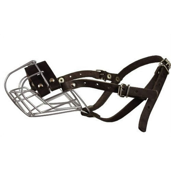 Metal Wire Basket Dog Muzzle Pug, French Bulldog. Circumference 11", Length 2.25"