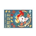 thumbnail image 6 of Visland Cartoon Rabbit Glass Sticker Happy New Year Chinese Traditional Elements Waterproof Removable Home Decoration 2023 Rabbit Year Shopwindow Decal for Spring Festival, 6 of 7