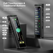 Innioasis 136GB Digital Voice Recorder with Playback, R1 Full Touchscreen with AI Intelligent Transcription and Bluetooth (Black)