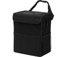 thumbnail image 1 of Bote de basura para auto con tapa, a prueba de fugas, cubo de basura para vehículos con bolsillos de almacenamiento, bolsa de basura impermeable para colgar para SUV, color negro, 1 of 4