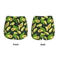 thumbnail image 5 of Lsque Fresh Avocado Printed Women's Running Shorts with Liner Pockets,Elastic Quick Dry Workout Athletic Gym Yoga Shorts,Womens High Waist Shorts-, 5 of 9