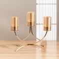 thumbnail image 1 of Candelabros dorados Soledad Decoración de mesa de comedor, 1 of 2