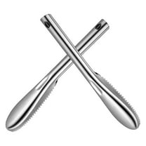 NICEXMAS Shrimp Deveiner Tool Fish Scaler Silver Stainless Steel 2Pcs