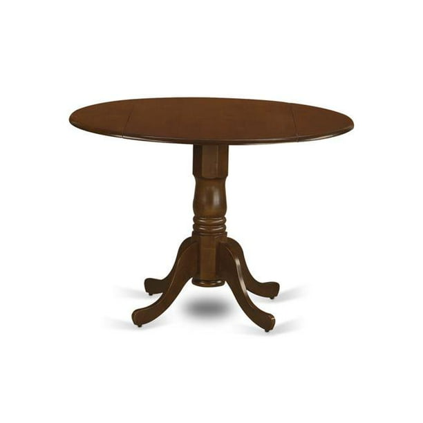 Dlt Sbr Tp Round Table With 29 Drop Leaves In Espresso Walmart Com Walmart Com