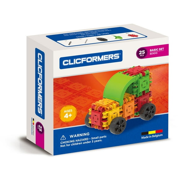 Clicformers Plastic Car Blocks Play Set