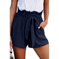 thumbnail image 1 of Qmyliery Women’s Summer Casual Loose Short Pants Fashion  Tie-up Elastic High Waist Shorts, 1 of 4