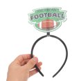 thumbnail image 5 of KAKOWELY 2 diademas con temática de fútbol americano y rugby, accesorios para el cabello para fiestas., 5 of 5