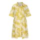 thumbnail image 5 of Puntoco Vestido De Manga Corta Con Cuello En V, Vestido Bohemio Informal De Talla Grande Con Cuello En V, Vestido Bohemio De Manga Corta Sólido Y Estampado, Amarillo Xxxl, 5 of 7
