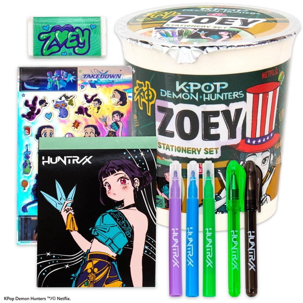 Netflix KPop Demon Hunters Zoey Stationery Set Gift Kit - Walmart