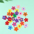 thumbnail image 3 of 100 flores de 2,8 cm hechas a mano, de tela no tejida, de cinco pétalos, de fieltro, con forma de flor, adornos de ciruela, suministros de tela para manualidades (color aleatorio)., 3 of 7