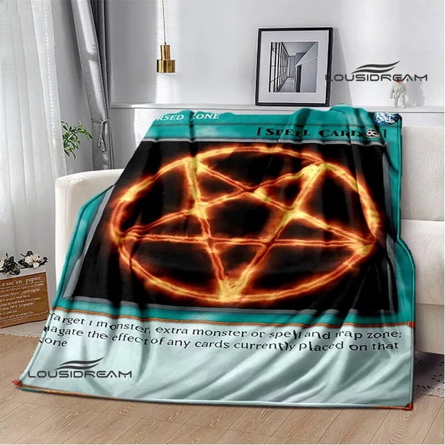 ¡Anime clásico YU GI OH! Manta estampada para pícnic, cálida, bonita manta para cama, suave y cómoda, manta de viaje para el hogar