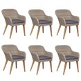 thumbnail image 2 of vidaXL 7 Piece Garden Dining Set with Cushions Brown, 2 of 5