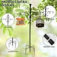 thumbnail image 5 of Double Shepherd Hooks 80-176cm Adjustable Outdoor Plant Hook Inserting Garden Decor Lawn Solar Lights Bird Feeders Hook, 5 of 9