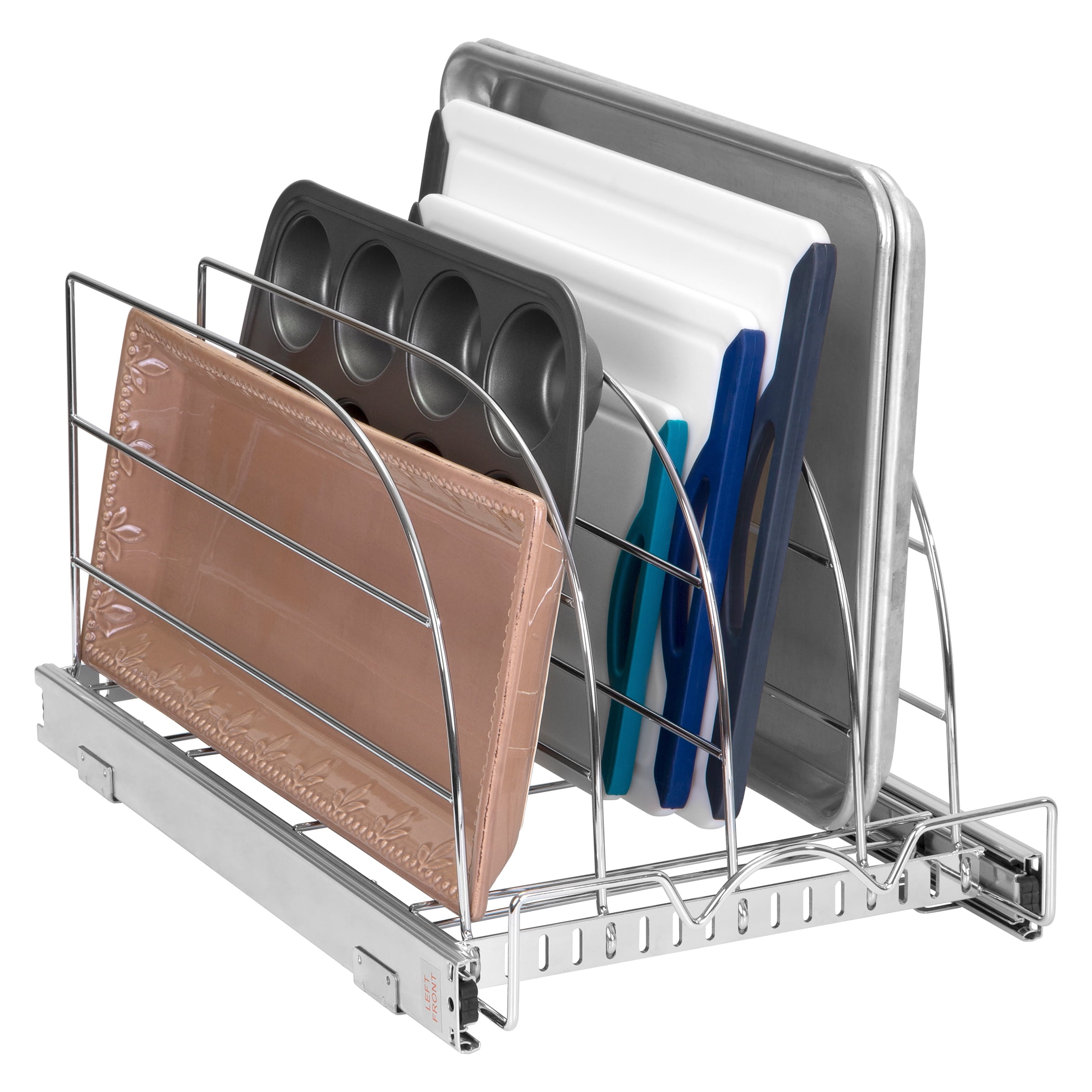 Pull Out Cutting Boards, bakeware, and pan organizer Sliding Kitchen