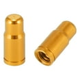 thumbnail image 6 of 4pcs Aluminum Alloy Tire Valve Caps French Type Dust Covers for Bicycle Mountain Road Bike MTB Gold Tone, 6 of 6