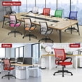 thumbnail image 4 of Silla de oficina BestOffice ergonómica con respaldo medio, giratoria, roja, 4 of 7