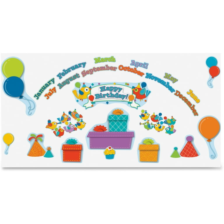 Boho Birds Focus Wall Bulletin Board Set - CD-110296