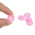 thumbnail image 4 of Uxcell 10Pcs 20L Botones de costura 1/2" (12.5mm) Redondos planos de resina de 4 agujeros para costura de ropa y bricolaje, Rosa, 4 of 5