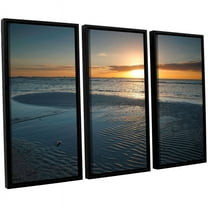 ArtWall Steve Ainsworth "Sanibel Sunrise II" 3-Piece Floater-framed Canvas Set