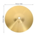 thumbnail image 2 of OUNONA 2Pcs Drum Set Crash Cymbals Golden Metal Jazz Cymbals for Drum Accessories Safe Use, 2 of 5