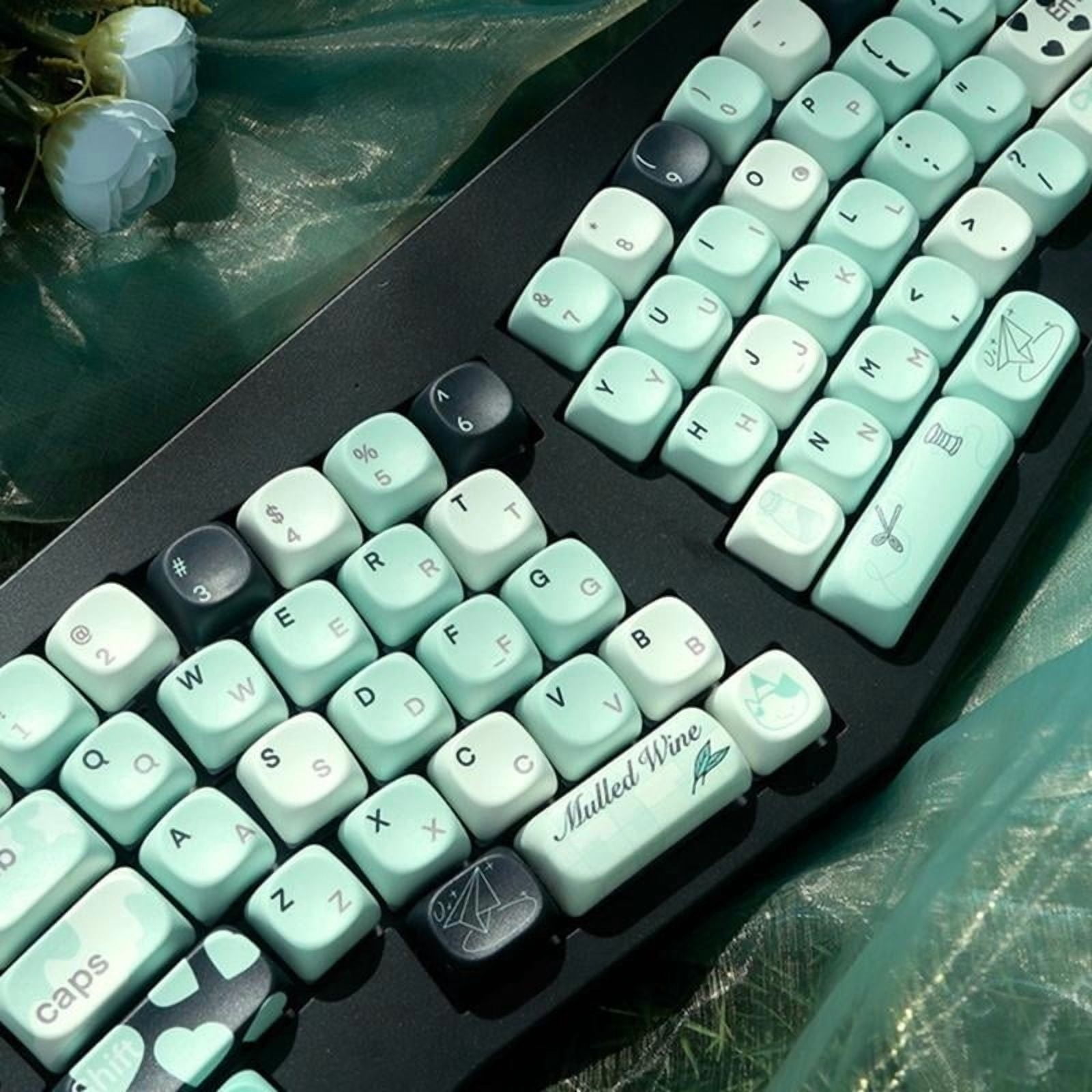 131 Keys PBT MOA Profile Keycaps Set Fantasy Summer Theme for GMK67 81 87 104 108 Mechanical Keyboards