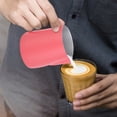 thumbnail image 4 of Coffee Pitcher, Latte Art Making Coffee Steam Pitcher Milk Frothing Pitcher, Stainless Steel For Home Yellow,Rose Red, 4 of 8