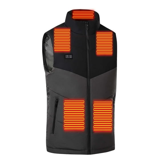 Plus Size Heated Jackets for Men Outdoor Warm Clothing Heated For Riding Skiing Fishing Charging Via Heated Coat