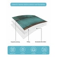 thumbnail image 5 of Vintage Teal Stripe Twin Size Down Alternative Comforter, Lightweight Comforter Quilt Bedding Set with Pillow Shams Farmhouse Shabby Turquoise All Seasons Bed Comforter Duvet Insert 68"x86", 5 of 7