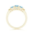 thumbnail image 2 of Angara Natural 0.4 Ct. Aquamarine Classic Ring in 14K Yellow Gold for Women (Ring Size: 3), 2 of 9