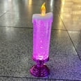thumbnail image 4 of HCTSHG Christmas Candles with Pedestal, USB Rechargeable or Battery Color Changing Waterproof Rotating Glitter Flameless Candles for Christmas Party Home Decor, 4 of 4
