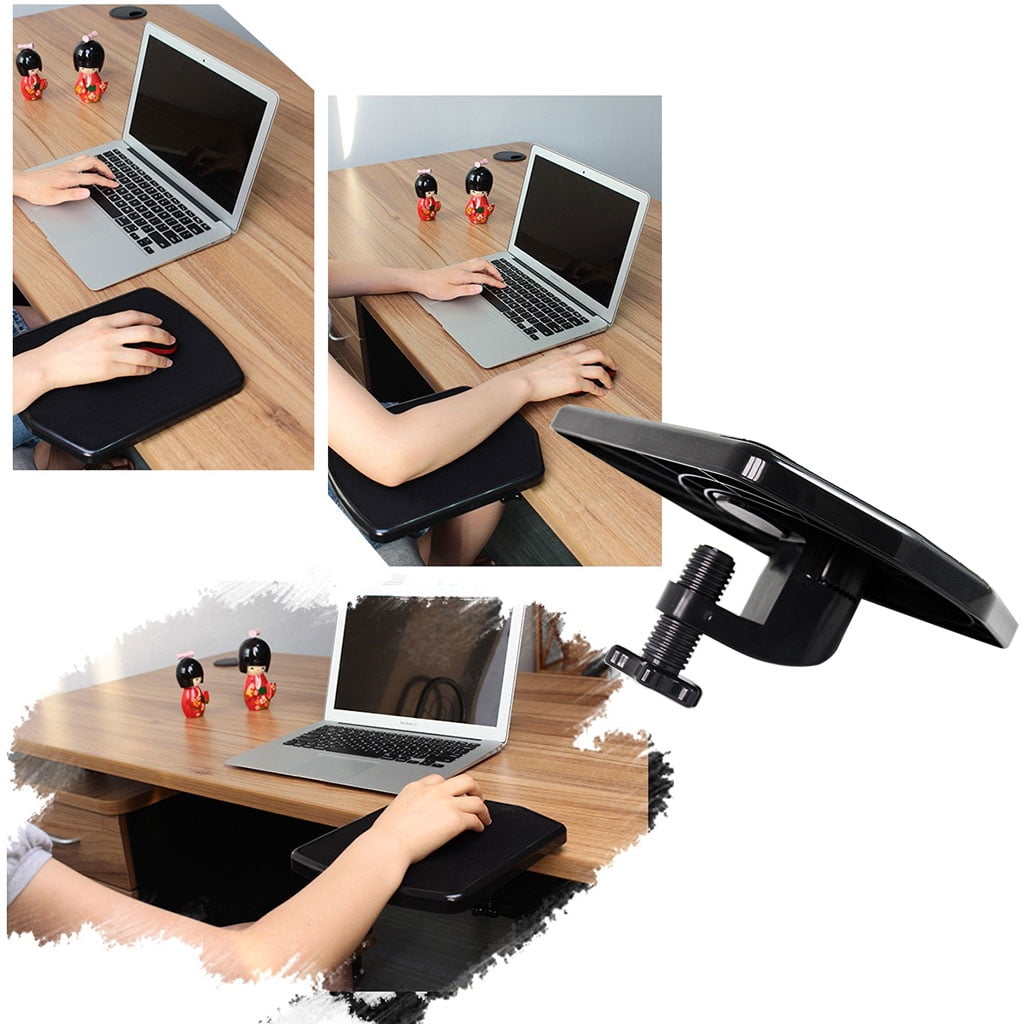 ZUARFY Attachable Armrest Pad Desk Computer Table Arm Support Mouse Pads Arm Wrist Rests Chair Extender Hand Shoulder Protective Mousepad
