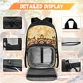 thumbnail image 3 of Yspwyqan Backpack Set for Middle School, Orange Daisy Capybara Kids Backpack Set for Boys Ages 8-15, 4Pcs Lightweight Bookbag Fits 14 Inch Laptop Front Pocket for Back to School, 3 of 7