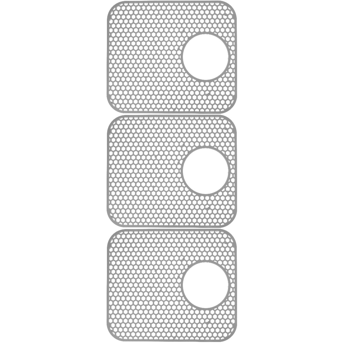 3-Pack Under Sink Mats for Kitchen Cabinet , Easy to Install Shelf Liners