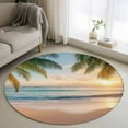thumbnail image 2 of Round Area Rug 4 FT, Non Slip Indoor Outdoor Rug, Washable Soft Circular Carpet Non-Shedding Floor Mat for Coffee Table Nursery Foyer Balcony, 2 of 9