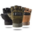 thumbnail image 1 of Gants Sans Doigts avec Joint Rigide Antidérapants Ajustables Demi-Doigt Gants de Sport pour Mise en Forme Escalade Randonnée Cyclisme, 1 of 8