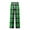 Green, variant on CharmCyan Mens Plaid Pajama Pants Soft Flannel Lounge Sleepwear Elastic Waistband Drawstring Loose Fit Trousers Relaxed Homewear Blue L