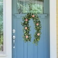 thumbnail image 7 of Christmas Decoration Hanging Vines Artificial Vines Garland With Flowers Hanging Plants Greenery Garland For Fireplace Wall Door Home Wedding Party Indoor, 7 of 7