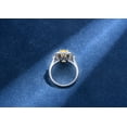 thumbnail image 5 of Asscher Cut Wedding Rings for Women S925 Sterling Silver Rings for Women 6*8mm Zircon Eternity Engagement Bands Stylish Hypoallergenic Personalized Zircon Rings, 5 of 8