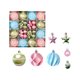 thumbnail image 2 of Juego de 44 bolas decorativas navideñas para colgar en el árbol de Navidad, bolas pintadas de color macarrón, ligeras y de forma especial, adecuadas para colgar en el árbol de Navidad Akmoler, 2 of 6