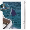 thumbnail image 3 of 24 Po Mât de Drapeau de Bateau, Mât de Rail de Drapeau en Acier Inoxydable 316, Matériel de Mât de Drapeau pour Bateau Marin Yacht Commercial Ou Résidentiel, 3 of 7