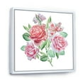 thumbnail image 3 of Spring Flowers Alstroemeria Pink Roses 30 in x 30 in Framed Painting Canvas Art Print, by Designart, 3 of 5