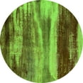 thumbnail image 1 of Ahgly Company Indoor Round Oriental Green Industrial Area Rugs, 3' Round, 1 of 4